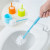Household Daily Creative Bathroom Thickened Plastic Toilet Brush Set with Base Toilet Cleaning Brush Toilet Cleaning Brush