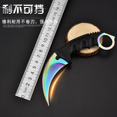 Factory Direct Sales Stainless Steel Outdoor Knives Camping Jungle Wilderness Survival Cutting Blade CS Tactical Knife