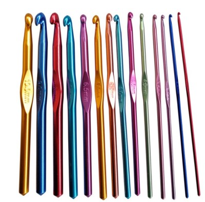 Knitting Tools Sweater Needle Sweater Needle Hook Needle Colorful Alumina Crochet 14 Pieces Set