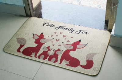 Fine Linen Printed Floor Mat, Household Stain-Resistant, Wear-Resistant, Water-Resistant, and Easy to Care