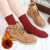 Women's Thickened Terry-Loop Hosiery Autumn and Winter Warm Mid-Calf Length Socks Winter Cotton Socks Parallel Towel Socks Japanese Style Fleece Lined Socks