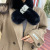 Winter New Pearl Velvet Scarf Women's Pearl Buckle Cross Thickened Faux Fur Rex Rabbit Fur Scarf Collar