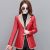 Large Size Women's Fur All-in-One Leather Coat Women's Coat Fat Sister Slimming and Velvet Padded