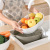 Creative Double-Layer Double-Color Plastic Drain Basket Kitchen Household Thickened Vegetable and Fruit Washing Basket Fruit Storage Basket Factory Direct Sales