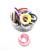 Factory Direct Sales Low Stretch Yarn Flower Tooth Color Hair Ring Head Ring