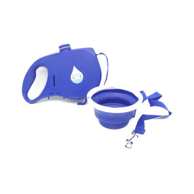 Multifunctional Automatic Retractable Traction Rope Pet Supplies with Water Cup Dual-Purpose Pet Rope