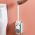 Factory Direct Sales Toilet Brush Long Handle Soft Fur Removal Toilet Cleaning Brush Set Plastic Hole-Free Wall-Mounted Cleaning Brush