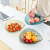 Factory Direct Creative Simple Transparent Plastic Tray Drop-Resistant Fruit Plate Living Room Fruit Storage Tray Candy Snack Dish