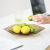 Factory Direct Creative Simple Transparent Plastic Tray Drop-Resistant Fruit Plate Living Room Fruit Storage Tray Candy Snack Dish