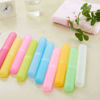Travel Supplies Portable Wash Toothbrush Box Toothbrush Case Travel Business Trip Breathable and Dustproof