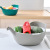 Creative Water Fruit and Vegetable Draining Basket Multi-Functional Double-Layer Vegetable Washing Basket Plastic Paper Crane Mouth Storage Basket round Factory Direct Sales