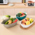 Creative Double-Layer Double-Color Plastic Drain Basket Kitchen Household Thickened Vegetable and Fruit Washing Basket Fruit Storage Basket Factory Direct Sales