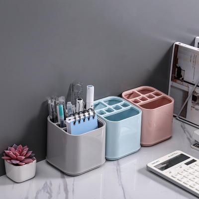Multifunctional Simple Separated Storage Box Stationery Whole Toothpaste Toothbrush Toiletry Storage Seat New Finishing Box 182