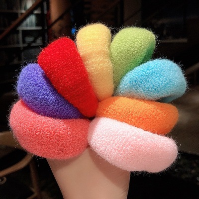 Women's Korean-Style Cute Candy-Colored Wool Hair Rope Hair Accessories Korean-Style Girly Simplicity Hairband for Tying up Hair Headwear