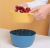 Double-Layer Vegetable Washing and Draining Basket Kitchen Multi-Functional Plastic Vegetable Basket Fruit Basket Woven Basket Small Frame Drain Frame