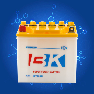 New  12vbk Car Dry Charge Type Liquid Adding Less Maintenance Start Battery Opening 28 Ah.30ah Car Battery