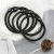 Women's Korean-Style Ins Simple Black Thickened Headband Hair Rubber Band Hair Band Highly Elastic Hair Rope Set Free Shipping Wholesale