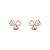 Chanel-Style Socialite Temperament Female Korean Design Heart Shell High Sense Rhinestone Studs Petals 925 Silver Needle