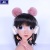 Internet Celebrity Fur Ball Headset Birthday and Holiday Gift Wired Earphone New Creative Fashion Cross-Border Hot.