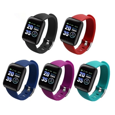 JH-116plus Smart Bracelet Color Screen Heart Rate Sports Step Counter Waterproof Bracelet Gift Customized Foreign Trade.