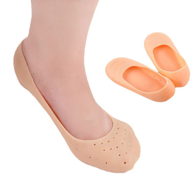 Silicone Low Cut Socks Booties Anti-Chapped Feet Moisturizing Whitening Socks Protective Socks Sole Anti-Cracking Cover Silicone Socks