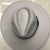 European and American Fashion Wool-like Large-Edge Hat, Woolen Black Belt Decoration Car Back-Edge Hat