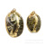 [Yibei] Fashion Hollowed-out Gold-Plated Edge Green Abalone Shell Electroplated Conch Pendant for Women Can Be Customized
