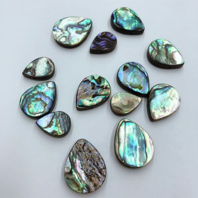 Natural Abalone Shell Drop-Shaped Horizontal Hole Scattered Beads DIY Handmade Beaded Scattered Beads Shell Ornament Accessories Wholesale