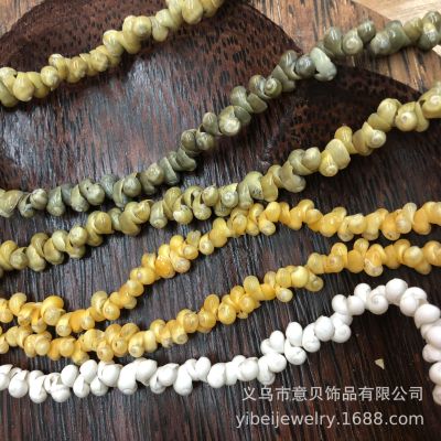 Yibei Little Snail Screw Chain Three-Color 90cm Long Semi-Finished Product Accessories Fairy Handmade Ornament Necklace