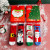 Autumn and Winter Coral Velvet Christmas Socks A Grandpa for Christmas Thick Warm Home Sleep Floor Socks 4 Pairs Gift Box