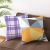 Gm063 Popular INS Nordic Style Striped Pillowcase Golden Printing Peach Skin Pillowcase Cushion Cover Customization