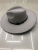 European and American Fashion Wool-like Large-Edge Hat, Woolen Black Belt Decoration Car Back-Edge Hat