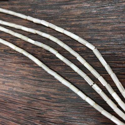 Freshwater Shell round Tube 3x6mm Semi-Finished Accessories Length 39cm Amazon Necklace Bracelet Jewelry Accessories