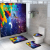 STAR MAT Classic Series Four-Piece Mat Shower Curtain Waterproof Three-Piece Gilding Floor Mat Bathroom Curtain