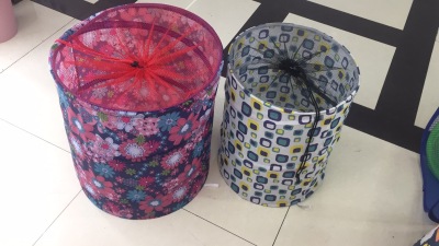 Square Bucket round Bucket Cartoon Net Basket round Bucket Trash Can