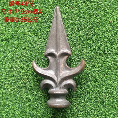 Iron Parts Cast Iron Spearhead Fence Accessories Spearhead