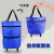 Trolley Bag Shopping Cart Shopping Cart Shopping Bag Multi-Functional Wheel Bags Nylon Cloth Shopping Wheel Bag