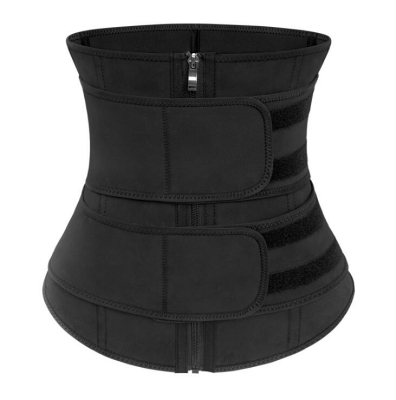 LaTeX Latex Fabric Double Pressure Waist Seal Corset Belly Zipper 2020 Women's Belt Body Shaping Clothing Customization