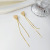 Sterling Silver Needle One Style for Dual-Wear Heart-Shaped Tassel Earrings Long Wild Face Slimming Earrings Earrings