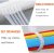 White/Transparent Zipper Tape 14 Inches X 0.25 Inches 50 Pounds Strength, Nylon Cable Tie 370mmx4.8mm