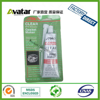 SANXI Clear RTV SILICONE GASKET MAKER 85g