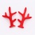 A Pair of Red Brown Artificial Flocking Christmas Antlers Handmade DIY Hair Accessories Hairpin Material