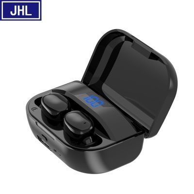 New Touch TWS Bluetooth in-Ear Wireless B021 Digital Display Binaural Bluetooth Mobile Charging Headset Dual Use.