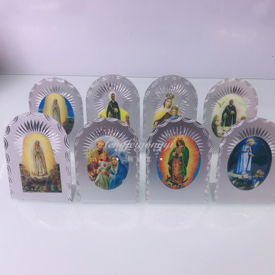 Catholic Aluminum Alloy Plastic Drop Religious Ornaments
