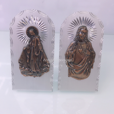 Catholic Religious Three-Dimensional Antique Bronze Figure Alloy Ornaments