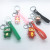 Cartoon Anime Mini World Keychain Game Figurine Garage Kits Woven Leather Rope Keychain Cute Custom