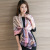 Korean Style Autumn and Winter New Printed Silk Mulberry Silk Live Streaming Popular Scarf Warm Shawl Scarf Women's Scarf