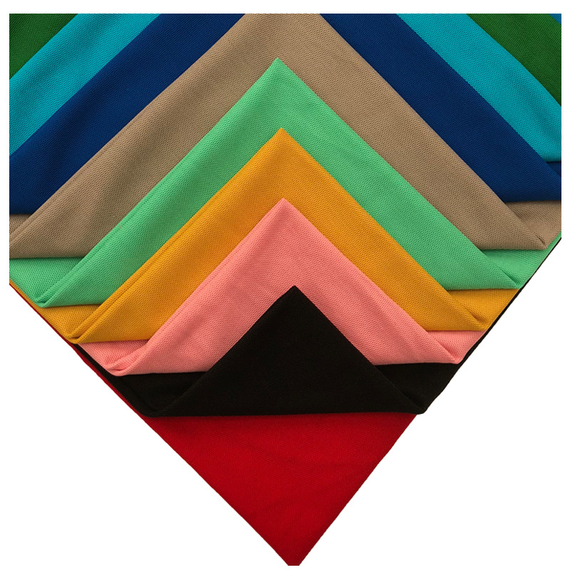 珠地网眼  功能性冰凉感透气高端网眼翻领衫针织面料运动面料