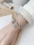 Japanese and Korean S925 Sterling Silver Retro Easy Matching Soon Rich Bracelet Female Personalized Niche Design Pony Coin Bracelet