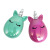 New Pointed Ear Unicorn Small Cute Hairdressing Comb Tangle Teezer Transparent Pet Box Packaging